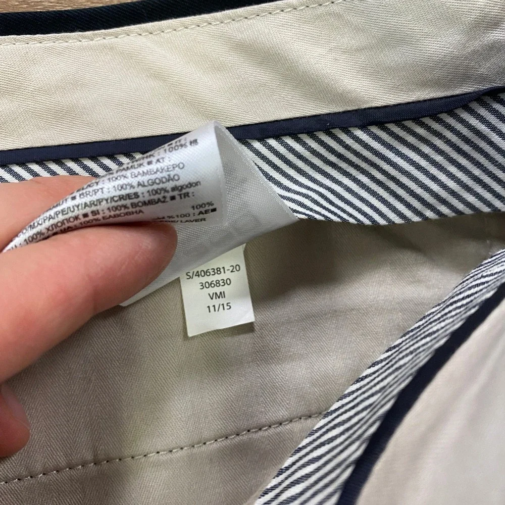 Banana Republic Aiden Chino 32x32 Slim Fit Cotton Pants Black